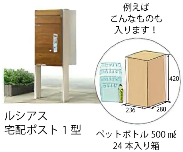 YKK AP ルシアス 宅配ポスト１型 イメージ画像01